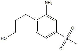 3-(2-amino-4-(methylsulfonyl)phenyl)propan-1-ol 结构式