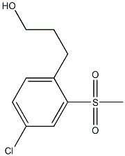 3-(4-chloro-2-(methylsulfonyl)phenyl)propan-1-ol