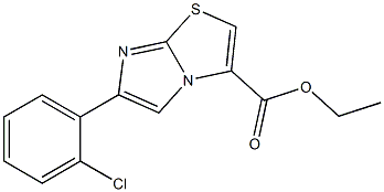 ETHYL 6-(2-CHLOROPHENYL)IMIDAZO[2,1-B][1,3]THIAZOLE-3-CARBOXYLATE Structure