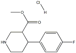 METHYL 4-(4-FLUOROPHENYL)-NIPECOTINATE hydrochloride Structure