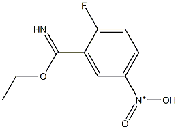 N-(3-(ethoxy(imino)methyl)-4-fluorophenyl)-N-oxohydroxylammonium Struktur