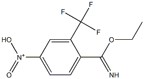 N-(4-(ethoxy(imino)methyl)-3-(trifluoromethyl)phenyl)-N-oxohydroxylammonium,,结构式