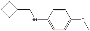 N-(cyclobutylmethyl)-4-methoxybenzenamine Structure