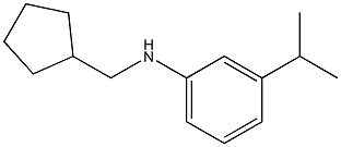 N-(cyclopentylmethyl)-3-isopropylbenzenamine Struktur