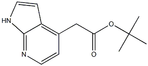 tert-butyl 2-(1H-pyrrolo[2,3-b]pyridin-4-yl)acetate,,结构式