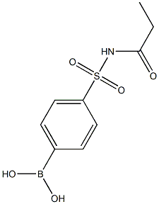 4-(Propionylsulphamoyl)benzeneboronic acid Structure