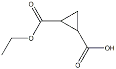 2-(Ethoxycarbonyl)cyclopropanecarboxylic acid Structure