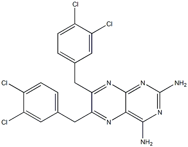 6,7-bis[(3,4-dichlorophenyl)methyl]pteridine-2,4-diamine