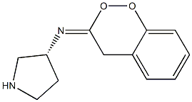 (R)-benzylN-pyrrolidin-3-ylmethanimidoperoxoate 结构式