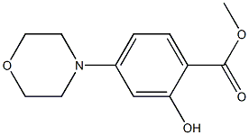 Methyl 2-Hydroxy-4-Morpholinobenzoate Struktur