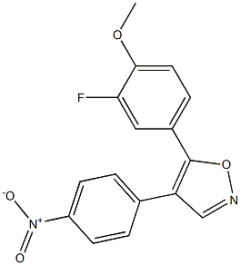 5-(3-fluoro-4-methoxyphenyl)-4-(4-nitrophenyl)isoxazole Structure