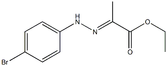 ethyl 2-(2-(4-bromophenyl)hydrazono)propanoate Structure