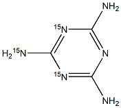 Melamine-15N3 (ring Nitrogens) 化学構造式