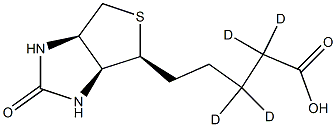 Biotin-d4,,结构式