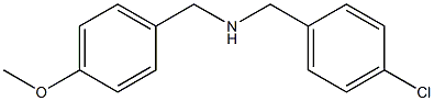 N-(4-Chlorobenzyl)(4-methoxyphenyl)methanamine 结构式