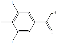 3,5-Diiodo-4-methylbenzoic acid,,结构式