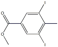 Methyl 3,5-diiodo-4-methylbenzoate 化学構造式