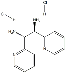 (R,R)-1,2-二(2-吡啶)-1,2-乙二胺二盐酸盐,,结构式