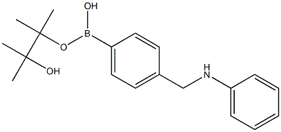4-(Phenylaminomethyl)benzeneboronic acid pinacol ester 化学構造式