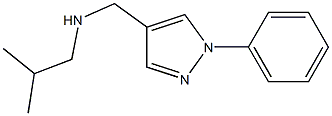 (2-methylpropyl)[(1-phenyl-1H-pyrazol-4-yl)methyl]amine Structure