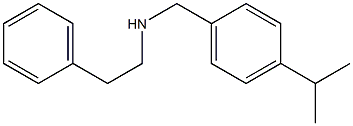(2-phenylethyl)({[4-(propan-2-yl)phenyl]methyl})amine Structure