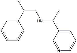 (2-phenylpropyl)[1-(pyridin-3-yl)ethyl]amine Struktur