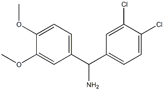 (3,4-dichlorophenyl)(3,4-dimethoxyphenyl)methanamine Structure