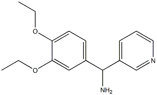 (3,4-diethoxyphenyl)(pyridin-3-yl)methanamine Structure