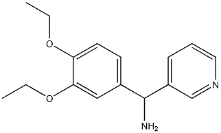 (3,4-diethoxyphenyl)(pyridin-3-yl)methanamine 化学構造式