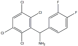 (3,4-difluorophenyl)(2,3,5,6-tetrachlorophenyl)methanamine,,结构式