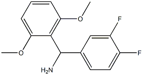 (3,4-difluorophenyl)(2,6-dimethoxyphenyl)methanamine,,结构式