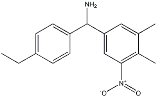 (3,4-dimethyl-5-nitrophenyl)(4-ethylphenyl)methanamine,,结构式