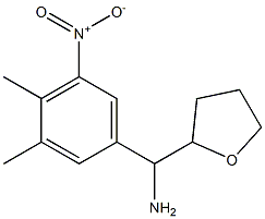 (3,4-dimethyl-5-nitrophenyl)(oxolan-2-yl)methanamine 结构式