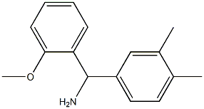 (3,4-dimethylphenyl)(2-methoxyphenyl)methanamine Structure