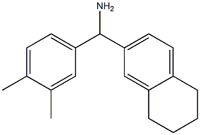 (3,4-dimethylphenyl)(5,6,7,8-tetrahydronaphthalen-2-yl)methanamine Structure