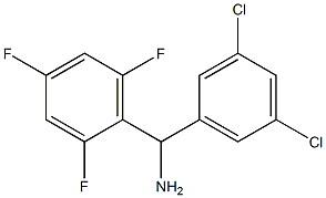 (3,5-dichlorophenyl)(2,4,6-trifluorophenyl)methanamine Structure