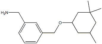 (3-{[(3,3,5-trimethylcyclohexyl)oxy]methyl}phenyl)methanamine Structure