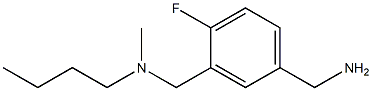 (3-{[butyl(methyl)amino]methyl}-4-fluorophenyl)methanamine 化学構造式