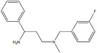 (3-amino-3-phenylpropyl)[(3-fluorophenyl)methyl]methylamine|