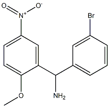 (3-bromophenyl)(2-methoxy-5-nitrophenyl)methanamine Structure