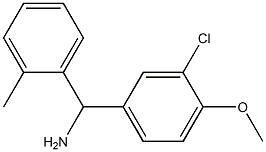  (3-chloro-4-methoxyphenyl)(2-methylphenyl)methanamine