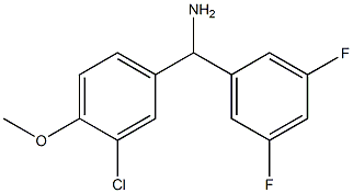  (3-chloro-4-methoxyphenyl)(3,5-difluorophenyl)methanamine