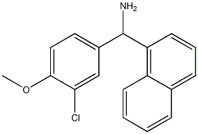 (3-chloro-4-methoxyphenyl)(naphthalen-1-yl)methanamine 结构式