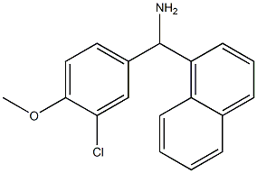 (3-chloro-4-methoxyphenyl)(naphthalen-1-yl)methanamine Struktur