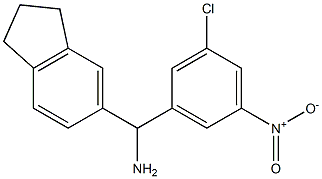 (3-chloro-5-nitrophenyl)(2,3-dihydro-1H-inden-5-yl)methanamine