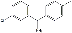 (3-chlorophenyl)(4-methylphenyl)methanamine,,结构式