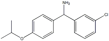 (3-chlorophenyl)[4-(propan-2-yloxy)phenyl]methanamine