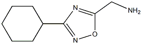 (3-cyclohexyl-1,2,4-oxadiazol-5-yl)methanamine Structure