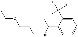 (3-ethoxypropyl)({1-[2-(trifluoromethyl)phenyl]ethyl})amine Structure