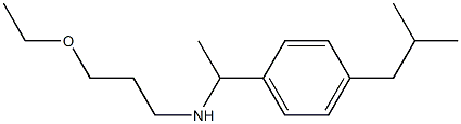 (3-ethoxypropyl)({1-[4-(2-methylpropyl)phenyl]ethyl})amine Structure